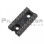 IC socket 16-pin βάση ακριβείας  7,62mm