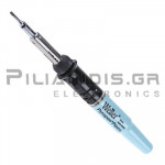 Set Gas Soldering Iron (250℃C - 500℃C) in Metal Box with 2 Tips & Butane Gas 75ml