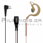 Adjustable Headset Microphone PTT (2pin Motorola)