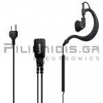 Adjustable Headset Microphone PTT (2pin Standard)