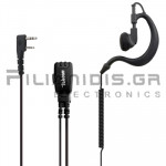 Adjustable Headset Microphone PTT (2pin Kenwood L)