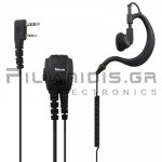 Adjustable Headset Microphone PTT (2pin Kenwood L)