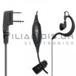 Adjustable Headset Microphone PTT (2pin Standard L)
