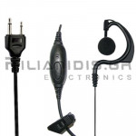 Adjustable Headset Microphone PTT (2pin Standard)