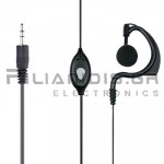 Adjustable Headset Microphone PTT (1pin 2.5mm Straight)