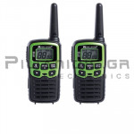 Τransceiver Pair PMR446 | 8Ch+8Ch & 38CTCSS | (6Km*) | (6 x AAA NiMH 300mAh)