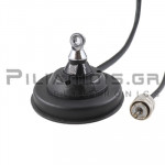 Magnetic Antenna Base | Φ90mm | 4.0m RG58 Cable & PL