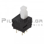 Push Button ON - (OFF)  DPDT 100mA 30Vdc