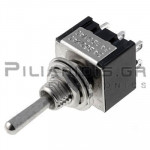 Toggle Switch ΜΙΝΙ 6 Contacts ΟΝ - OFF - ΟΝ  6Α/125VAC