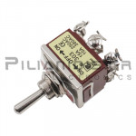 Switch Toggle &Oslash;12mm ON-OFF-ON 15A/250VAC (9 Pins) with Screw
