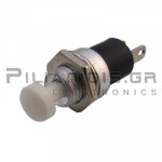 Push Button  Ø7.0mm  OFF - (ON)  1A/250V  Aσπρο