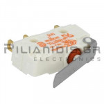 Microswitch MINI 3 Contacts 5A/250V with Lever ΙΡ67