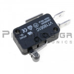Microswitch 3 Contacts 15A/250V with Lever  + Short  Roller