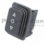 Rocker Switch 22x30mm  (ON) - OFF - (ON) 14A/250VAC IP65