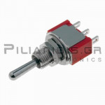 Toggle Switch ΜΙΝΙ Ø6.35mm 3 Contacts ON-ΟΝ 2Α/250VAC