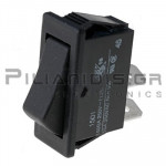 Rocker Switch 11x30mm  OFF - (ON)  16A/250VAC