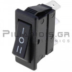 Rocker Switch 11x30mm  ΟΝ-OFF-ΟΝ 16Α/250V