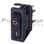 Rocker Switch 11x30mm ON - OFF 16Α/250V Black