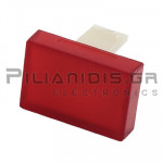 Lens Rectangular 18.8 x 12.8mm | Series 1 | Red | Plastic