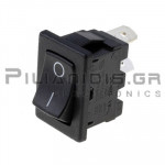 Rocker Switch 13x19mm ON - OFF 10Α/250V  Black