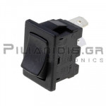 Rocker Switch 13x19mm ON - OFF - ON 10Α/250V Black