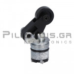 Operating head | Roller Center Push lever Ø14mm | Plastic