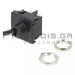Toggle Switch 22x24mm 6A/250VAC  2 x ON - OFF