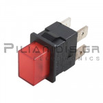 Push Button ΟΝ - OFF  13x19mm  16Α/250V  FASTON 6.3x0.8mm