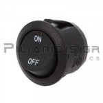 Rocker Switch Ø20.2mm ΟΝ - OFF 10A/250V Black 4.8x0.8mm Faston