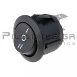 Rocker Switch Ø20.2mm  ON - OFF - ON  10Α/250V Black