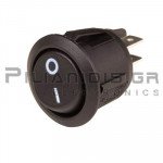 Rocker Switch Ø20.2mm 2 x ON - OFF 10A/250V I/O Black