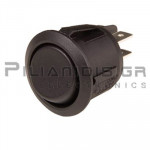 Rocker Switch Ø20.2mm 2 x ON - ON 10A/250V Black