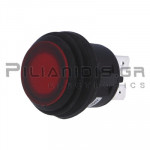 Push Button Ø20.2mm 2X ON - OFF 6Α/250V Neon Red IP65