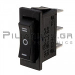 Rocker Switch 11x30mm (ΟΝ) - OFF - (ON)  10A/250V