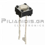 Tact Switch SPST-NO  6x6mm (Y: 4.3mm)  1.0N 2pins