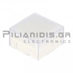 Square Cover Button 14.3x14.3mm for (3FTH series) Transparent