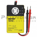 Continuity and circuit tester with flashlight function