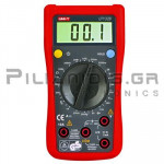 Digital Multimeter Palm size (250V AC/DC & 10Α DC) + Battery Tester, Ω