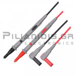 Test Leads 2mm | 600V - 10A | CATIII 1000V CATIV 600V | Red - Black | 0.9m