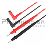 Test Leads 2mm  600V - 10A  CATI 1000V CATII 600V  Red - Black  0.9m