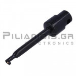 Test Probe for cable 58mm | 3A/60Vdc | Open Grip: 1.6mm | Black