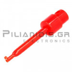 Test Probe for cable 58mm | 3A/60Vdc | Open Grip: 1.6mm | Red