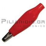 Crocodile clip 27mm | 2A | for Cable | Red