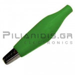 Crocodile clip 42mm | 3A | for Cable | Green