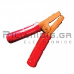 Crocodile clip 156mm | 600A | Brass | for Cable | Red