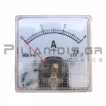 Analogue Ammeter DC 60x60mm 0-3Α