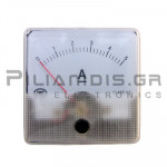 Analogue Ammeter DC 60x60mm 0-5Α