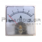 Analogue Ammeter DC 60x60mm 0-10Α 75mV