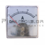 Analogue Ammeter DC 60x60mm 0-15Α 75mV