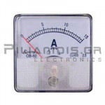 Analogue Ammeter DC 60x60mm 0-15Α with SHUNT